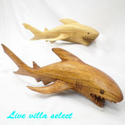 木彫りサメオブジェ【WA-11】