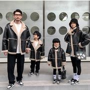 韓国風子供服 子供服トップス ジャケット  コート 長袖 裹起毛　親子服  男女兼用 キッズ ファッション