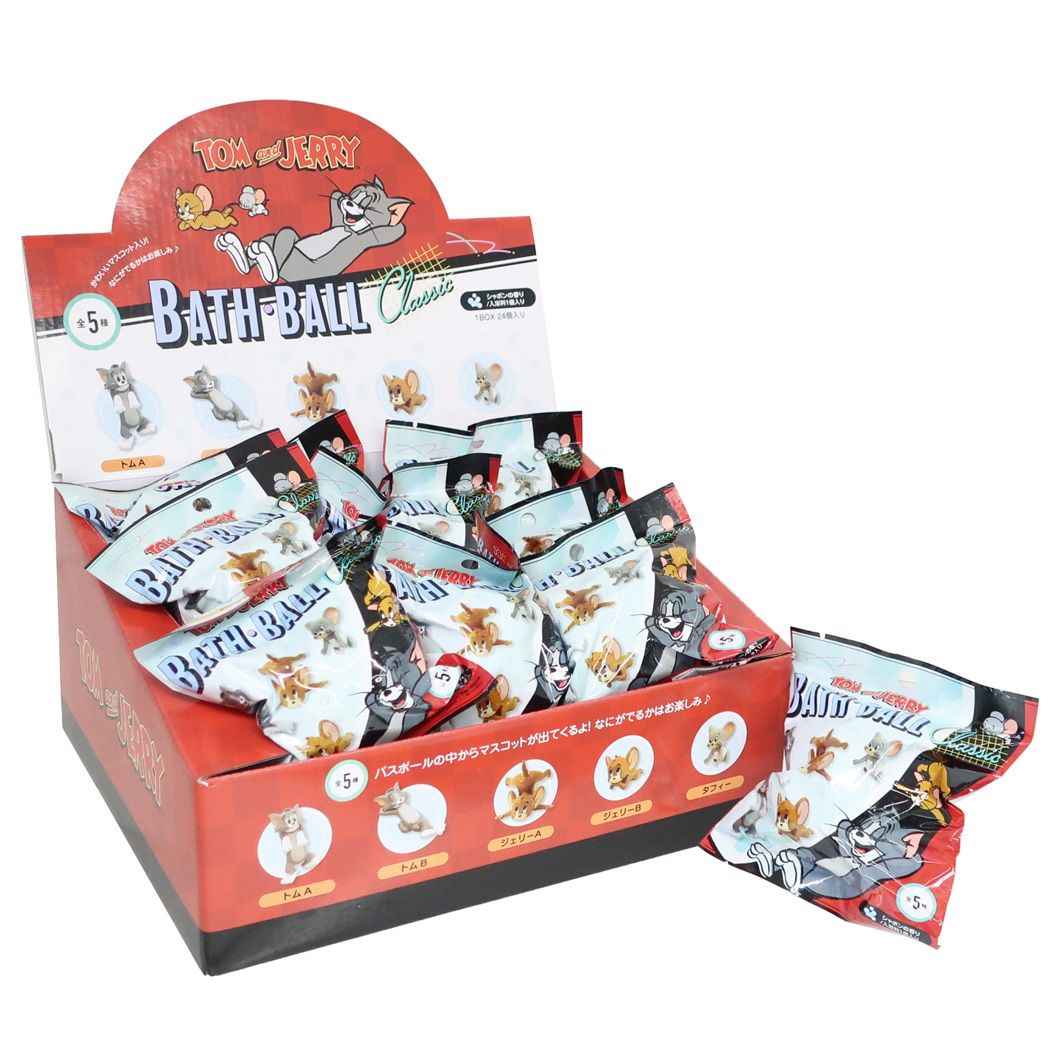 【入浴剤】トムとジェリー マスコットが飛び出すバスボール
