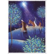 グリーティングカード クリスマス「ヨセフとマリア」 メッセージカード