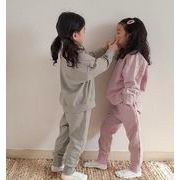 韓国子供服  子供服 ベビー服 トップス + パンツ トップス 長袖 2点セットキッズ服 男女兼用6色