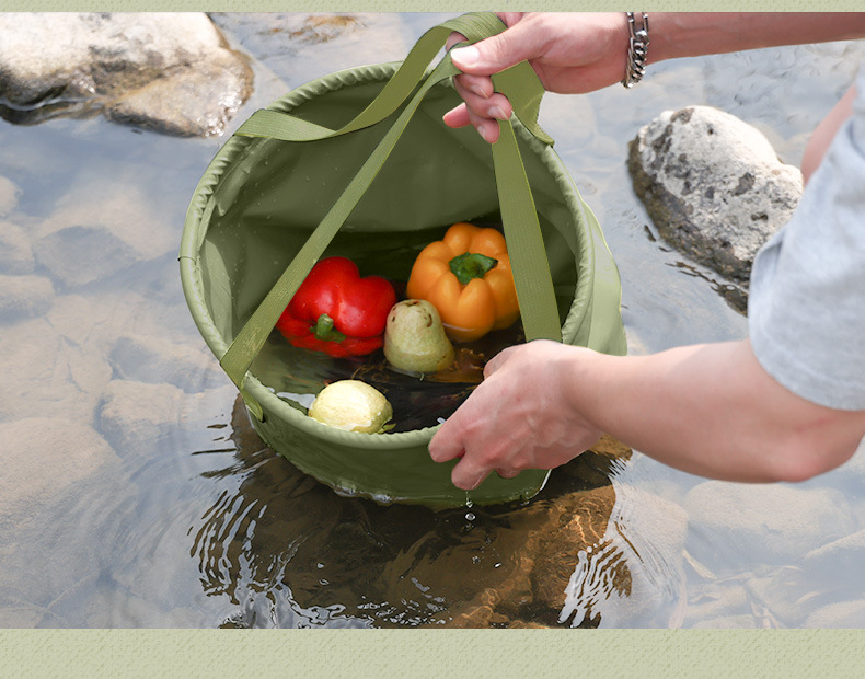 小物入れ Waterproof Folding Bag キャンプ 折り畳みバケツ ピクニック 防水 バッグ 小物入れ バッカン