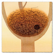 メガネ拭き クリーニングクロス イラスト 山田和明 モノポの巣「夕暮れ時」150×150mm