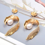 ピアス  淡水パール　アクセサリー   ins  earring  韓国製 シルバー　ゴールド