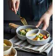 安いのに高く見える スープ皿 餃子皿 不規則 木柄皿 分格皿 ナッツ皿 サラダ皿 陶磁器 家庭用 食器