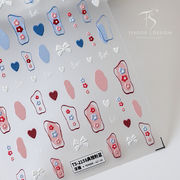 ネイルシール 貼るだけ 5D ネイルパーツ ネイル用装飾 可愛いネイル飾り 貼り付け デコパーツ