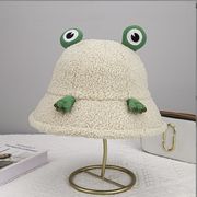 帽子 キャップ レディース 冬 暖か もこもこ カエル かわいい 個性 トレンド 人気