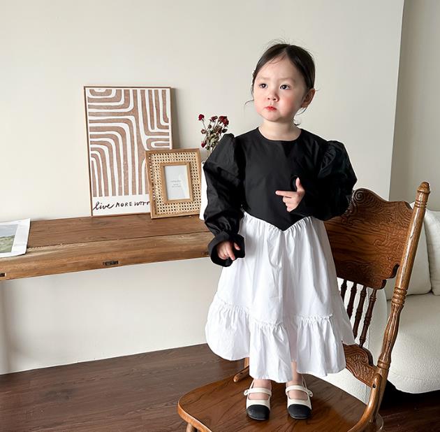 韓国風子供服 子供服 長袖 tシャツ ワンピース スカート シャツ トップス キッズ服 ベビー服