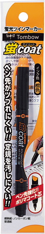 トンボ鉛筆 蛍光ペン 蛍コート 橙 GCA-114