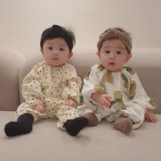 韓国風子供服    ロンパース    可愛い  ベビー    子供服 トップス 連体服  長袖    男女兼用   66-90CM