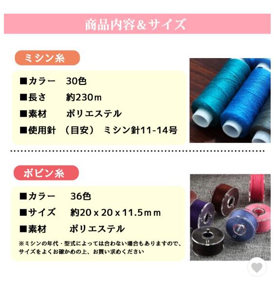 ミシン糸 セット ボビン糸付き ソーイングセット 収納ケース 手 ミシン糸 セット ボビン糸付き ソーイングセット 収納ケース 手