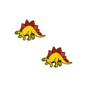 【ワッペン】ミニワッペン 2枚セット ステゴザウルス 恐竜