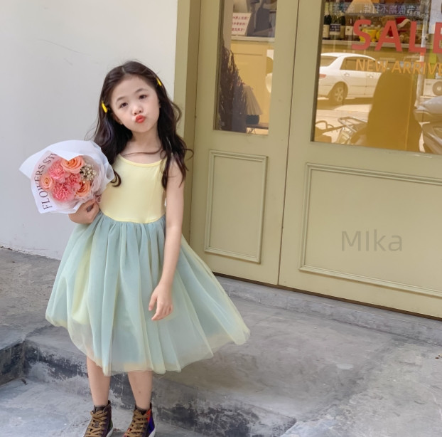 2023新作 半袖 可愛い 子供服 韓国子供服 ワンピース  女の子  キッズ デザイン感 100cm-160cm
