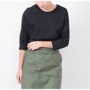 コットンコーマ糸7分袖Tシャツ　M/L