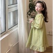 ins 新作 韓国風子供服  ワンピース  かわいい カジュアル  子供服   長袖   女の子   ベビー服 2色