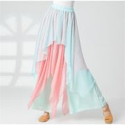 新色が安い  ロングスカート クラシックダンス 表演服 ゆったりする スラックス 民族舞踊 シフォン