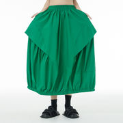 初回送料無料　個性的なゆったりサイズスカート　レトロな半身スカート　おしゃれな日系スカート