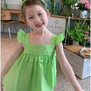 韓国子供服 可愛い 子供服 吊りトップス  2023夏新作  韓国ファッション 90cm-100cm
