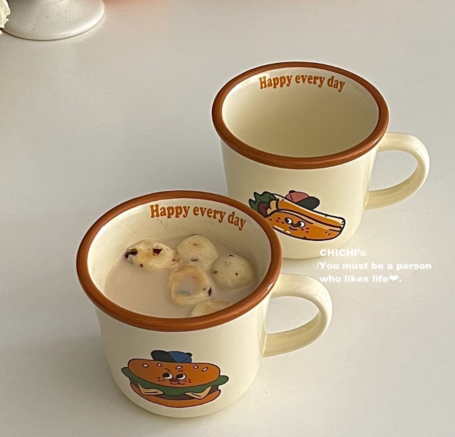 韓国風    撮影道具   ins   マグカップ   陶器   かわいい   コーヒーカップ