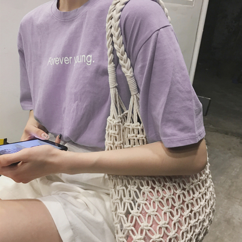 半袖Tシャツ女性2023新作夏の韓国レディース学生アルファベットプリントゆったりトップス