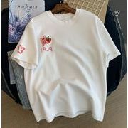レディース　トップス・Tシャツ・半袖シャツ・夏アウター・上着・刺繍・M-XXL