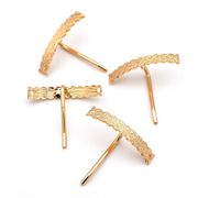 （カーブ土台）ポニーフック/小さ目サイズ/ヘアクリップ/ビジュー台座/トレンドパーツ/デコパーツ