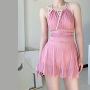 水着 レディース 温泉服  女性用　人気 体型カバー キレイめ 夏 おしゃれ 海浴 ワンピース