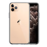 iPhone11pro  側面ソフト 背面ハード ハイブリッド クリア ケース クワガタムシ 昆虫