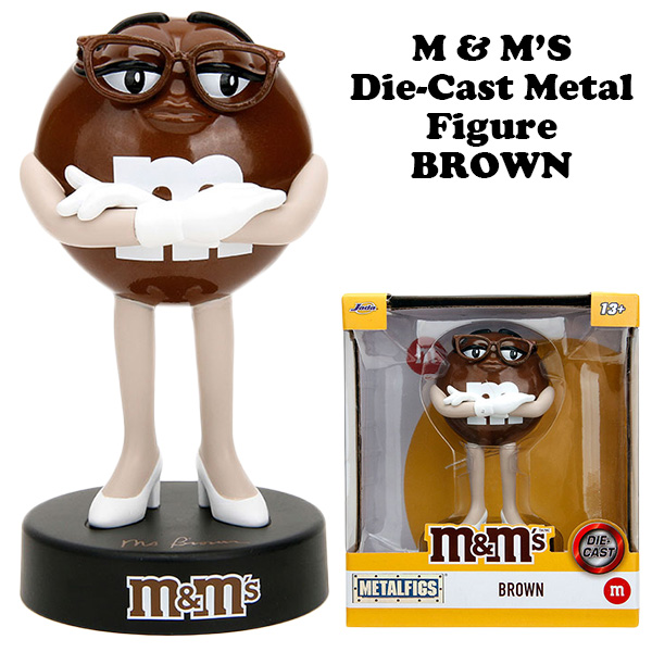 Jada Brown M&M's 4 Diecast Figurine - Metalfigs Series