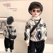 秋と冬男の子プルオーバーニットセーター、かわいいセーター、子供服、、しいファッション★90-130
