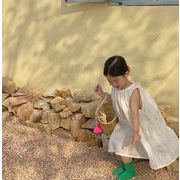 2023夏服新作 可愛い 子供服 ベビー服 ブラウス 韓国子供服  ワンピース 韓国風 90-150