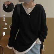 韓国ファッション パーカー　レディースパーカー　ゆったり　 長袖Tシャツ