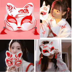 新作 仮面  マスク  夏祭り 花火大会   撮影用品  写真用品  デコレーション 22色
