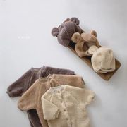 2023冬    韓国風子供服     ベビー服      キッズ        ロンパース     セーター      3色    66-90cm