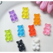 クマ 熊  手芸diy 用デコレーション DIY   アクセサリーパーツ   デコパーツ  模型  手芸材料 9色