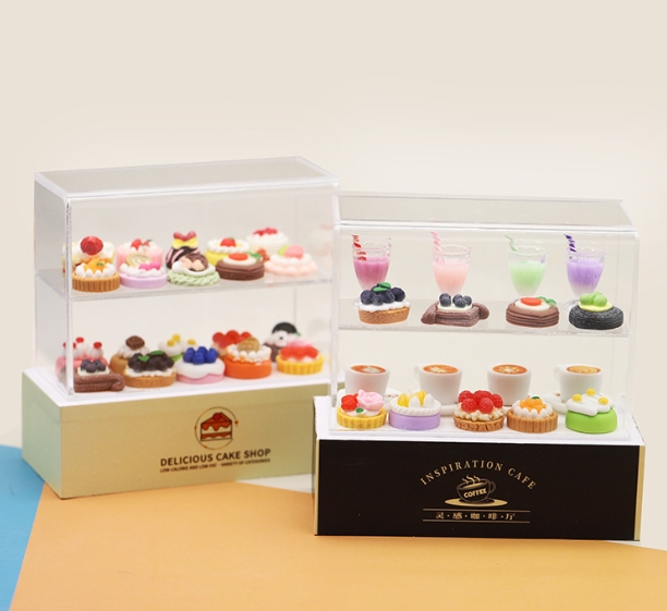 ins新作    模型   ミニチュア    デコレーション    モデル   ケーキ棚   おもちゃ  インテリア置物   5色