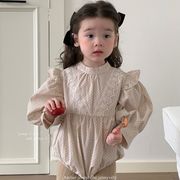 秋新作   韓国風子供服  ベビー服   キッズ    春秋   長袖   可愛い  ロンパース