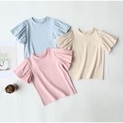 2023夏人気   韓国風子供服   キッズ   ベビー服    トップス Tシャツ 半袖   3色