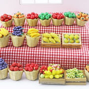 ins  雑貨  模型    撮影道具  モデル    テーブルの置物  ミニチュア    デコレーション  果物のかご  6色