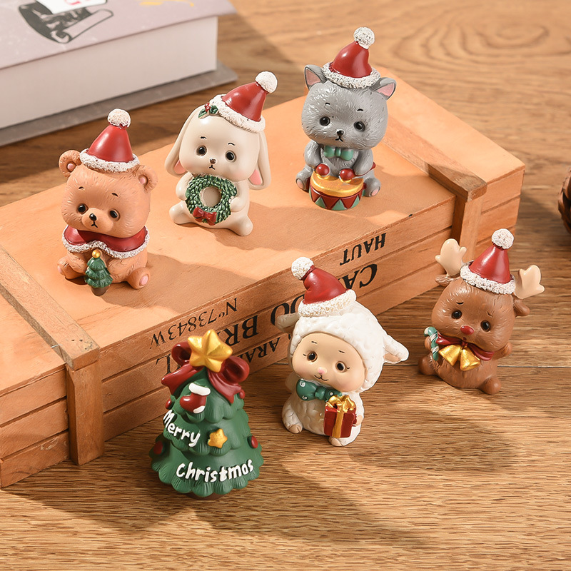 クリスマス  人気    撮影道具   可愛い   樹脂 ミニチュア   インテリア置物   飾り   モデル  12種