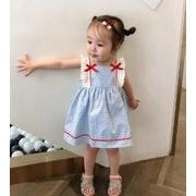 ins夏人気   韓国風子供服  キッズ  ベビー  ワンピース  袖なし