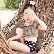 韓国風子供服  ハワイ  キッズ水着   プール用品  オールインワン 女の子 ベビー服  水遊び  2色
