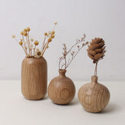 ins装飾品  置物   シンプル 花瓶   木製  け花器   撮影道具   インテリア用   写真用品