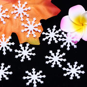 DIY素材  飾り  手芸diy用  クリスマス   デコパーツ   貼り付けパーツ  雪の結晶   アクセサリーパーツ