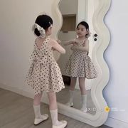 2025夏新作  韓国風子供服   キッズ服     可愛い   ワンピース