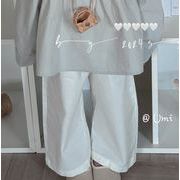 2024春新作  韓国風子供服 ベビー服   キッズ服   ロングパンツ  ワイドパンツ  ズボン  スラックス  2色