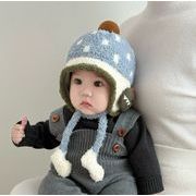 2025 冬新作 韓国風   帽子 ベビー用   ベビー帽 おしゃれ ニット帽  キャップ ハット  5色