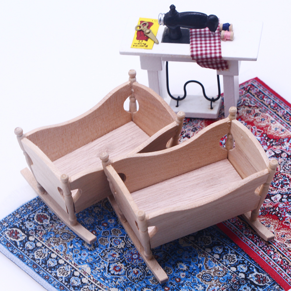 ins  模型  撮影道具  ミニチュア  モデル  インテリア置物   デコレーション  木製  家具  ゆりかご
