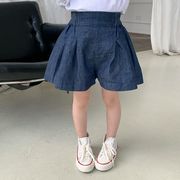 2023夏人気   韓国風子供服   ベビー服  女の子   ジーンズ  デニム ズボン  ショートパンツ