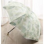 INS 折りたたみ傘  折り畳み  梅雨対応 日傘 レース   紫外線防止 UVカット  晴雨兼用 4色